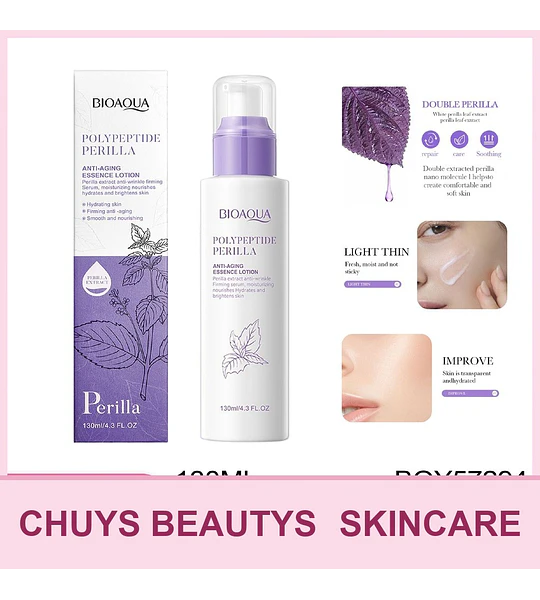 Loción Hidratante Antiedad Con Péptidos De Perilla 130Ml