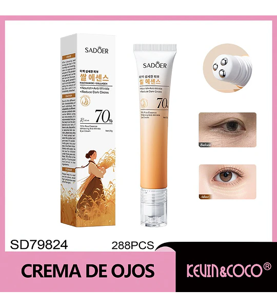 Crema Blanqueadora Antiarrugas Contorno de Ojos