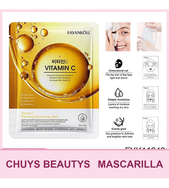 Mascarilla blanqueadora e hidratante con vitamina C de FAYANKOU 25g