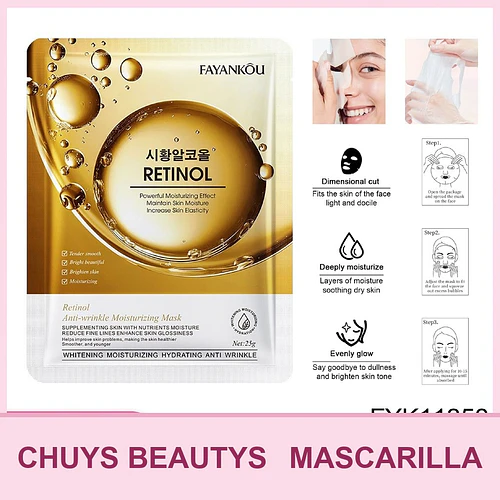 Mascarilla hidratante antiarrugas con retinol FAYANKOU 25g - Chuys Beautys | Chuy's Beautys