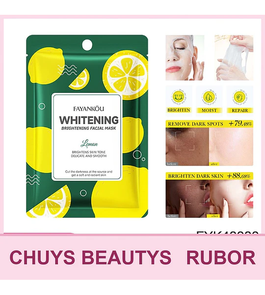 Mascarilla facial blanqueadora e iluminadora de limón FAYANKOU 25ml