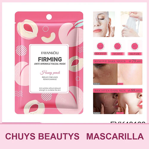 Mascarilla reafirmante y antiarrugas de melocotón FAYANKOU 25ml - Chuys Beautys | Chuy's Beautys