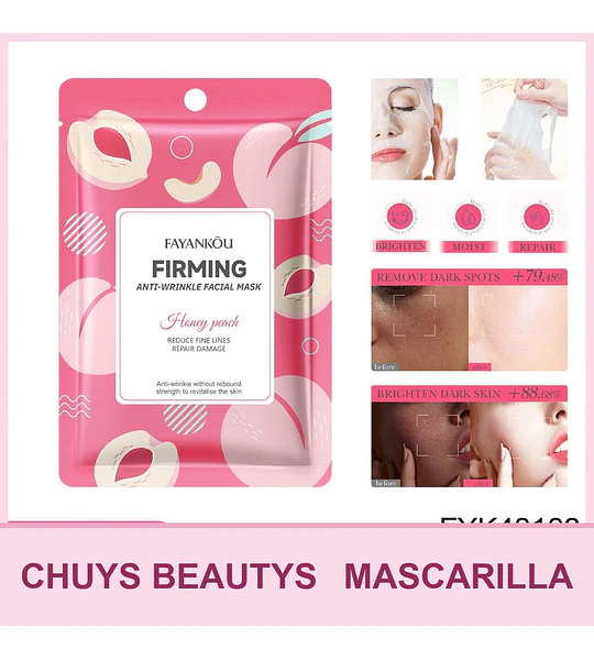 Mascarilla reafirmante y antiarrugas de melocotón FAYANKOU 25ml