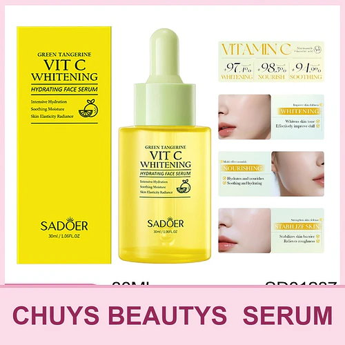SADOER Green Orange VC Esencia blanqueadora e hidratante 30ml - Chuys Beautys | Chuy's Beautys