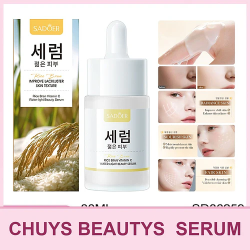 SADOER Esencia Hidratante de Salvado de Arroz con Vitamina C 30ml - Chuys Beautys | Chuy's Beautys