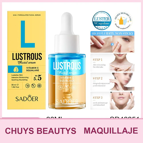 SADOER Double Layer Essence Skincare - VC Squalane 30ml - Chuys Beautys | Chuy's Beautys