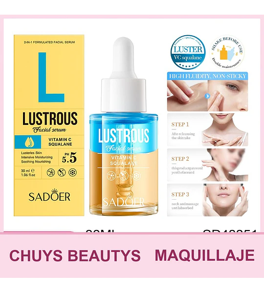 SADOER Double Layer Essence Skincare - VC Squalane 30ml