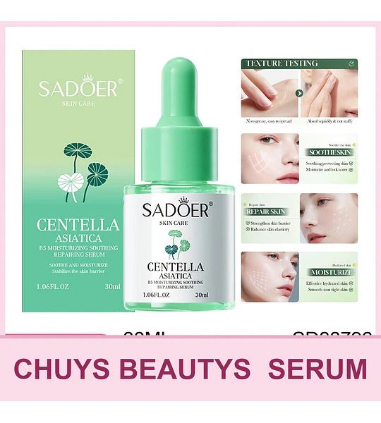 SADOER Centella Asiatica B5 Sérum Hidratante, Calmante y Reparador 30ml