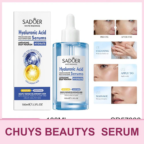 SADOER Sérum de Ácido Hialurónico 100ml - Chuys Beautys | Chuy's Beautys