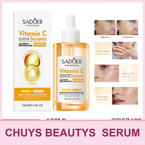 SADOER Sérum de Vitamina C 100ml - Chuys Beautys | Chuy's Beautys