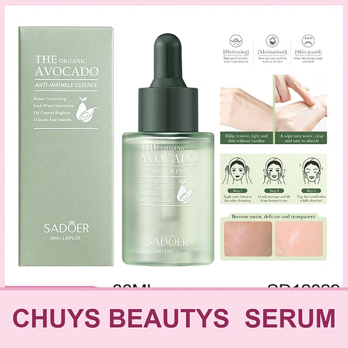 Serum Facial Antiarrugas De Aguacate Orgánico De 30ml - Chuys Beautys | Chuy's Beautys