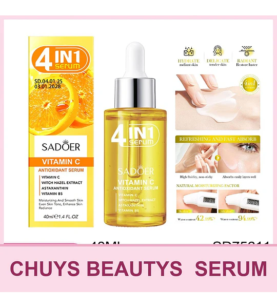 Serum Facial Antioxidante Con Vitamina C De 40ml