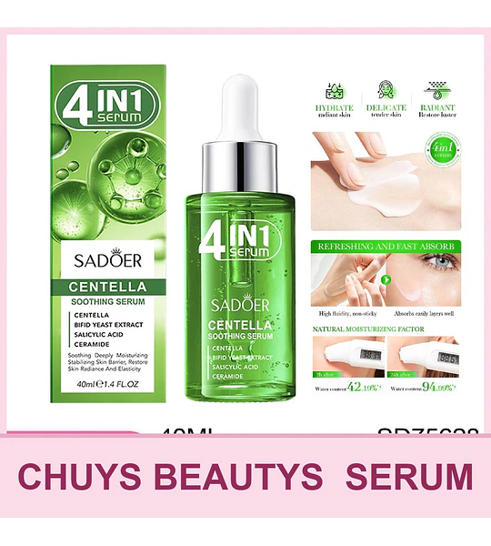 Serum Facial Calmante de Centella Asiática 4en1 De 40ml SD75628