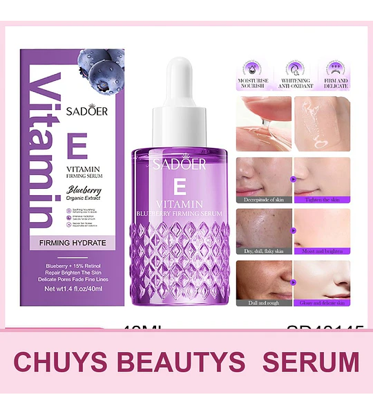 Serum Facial De Arándanos Con Vitamina E De 40ml