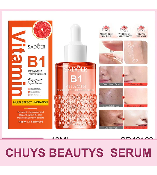 Serum Facial De Pomelo Con Vitamina B1 De 40ml