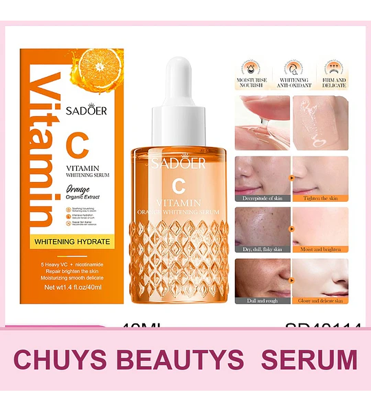 Serum Facial De Naranja Con Vitamina C De 40ml