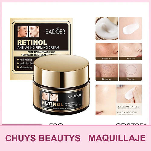 Crema Reafirmante Antiedad De Retinol 50g - Chuys Beautys | Chuy's Beautys