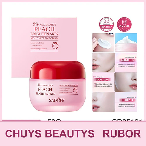 Crema Iluminadora E Hidratante Con Niacinamida Y Melocotón De 50g - Chuys Beautys | Chuy's Beautys