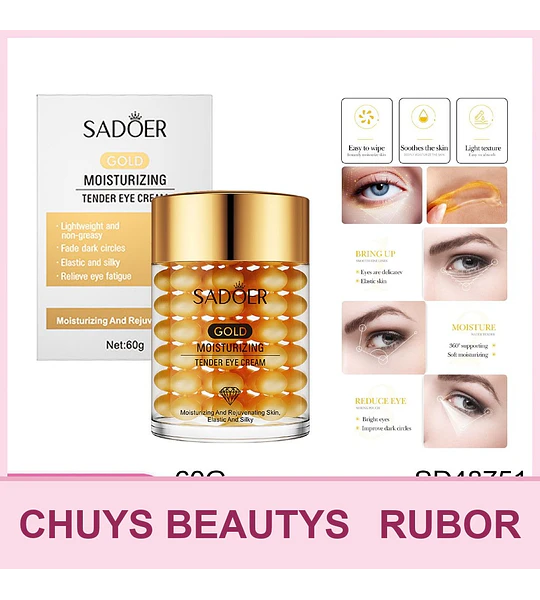 Crema hidratante para el contorno de ojos SADOER Gold 60g