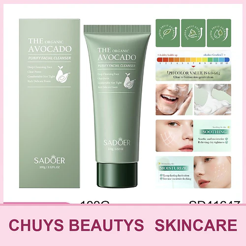 Limpiador Facial de Aguacate Orgánico De 100g - Chuys Beautys | Chuy's Beautys