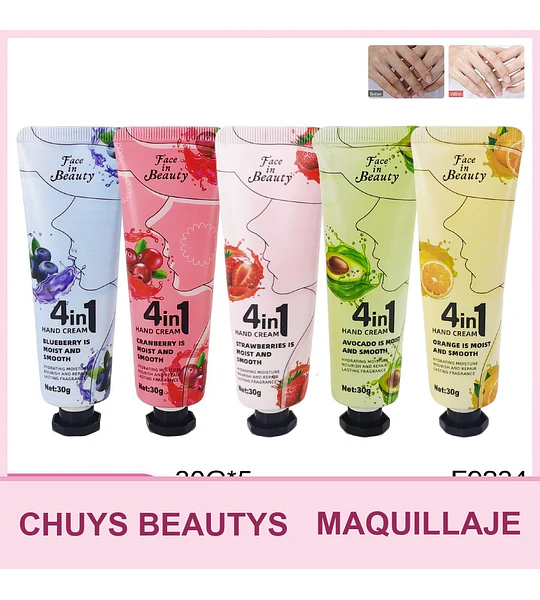 Set De Cremas De Manos De 5pcs F9234