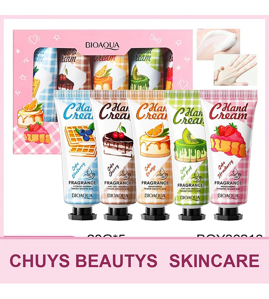 Set De Cremas De Manos Hidratantes Perfumadas De 5pcs
