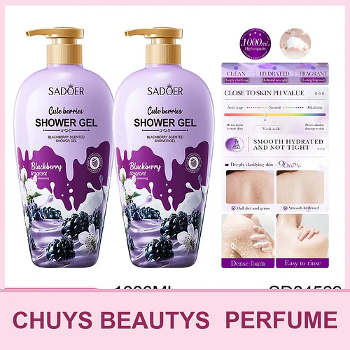 Gel de Ducha Con Perfume De Moras De 1000ml - Chuys Beautys | Chuy's Beautys