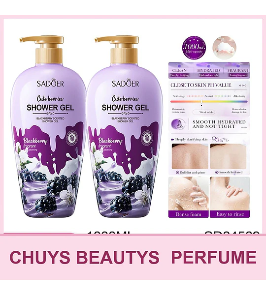 Gel de Ducha Con Perfume De Moras De 1000ml