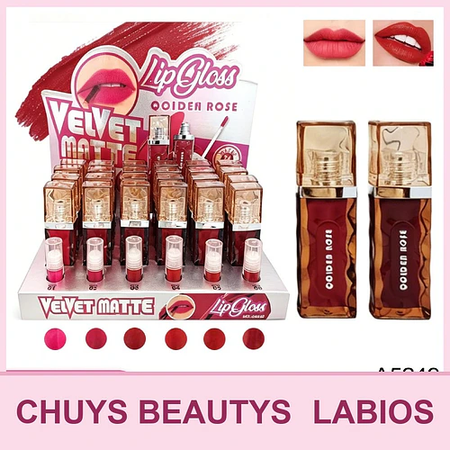 Brillo de Labios Velvet Matte 6 Colores - Chuys Beautys | Chuy's Beautys