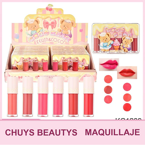 Set de Brillos de Labios Coco Bear - Chuys Beautys | Chuy's Beautys