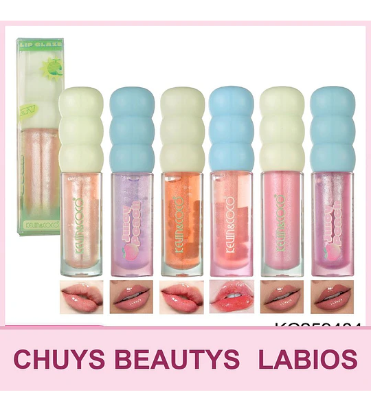 Brillo Labial 6 Colores Fruit Party