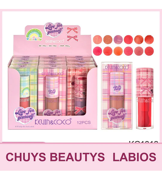 Brillo De Labios 12 Tonos