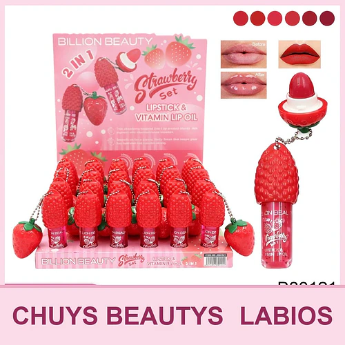 Labial + Aceite Labial Vitaminico - Chuys Beautys | Chuy's Beautys
