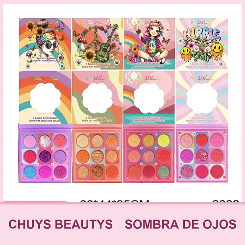 Paletas De Sombras De 9 Colores 2083 - Chuys Beautys | Chuy's Beautys
