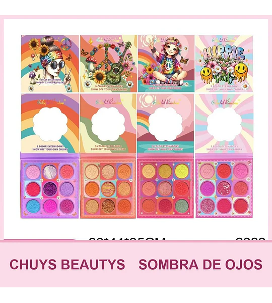 Paletas De Sombras De 9 Colores 2083