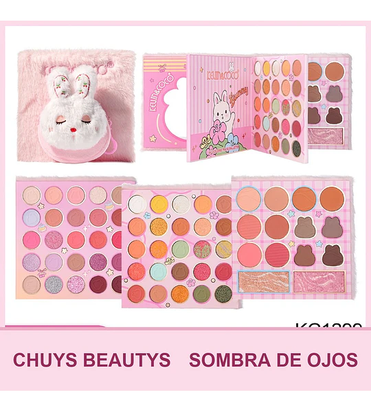 Paleta De Sombras Cloud Fairy Bunny De 64 Colores