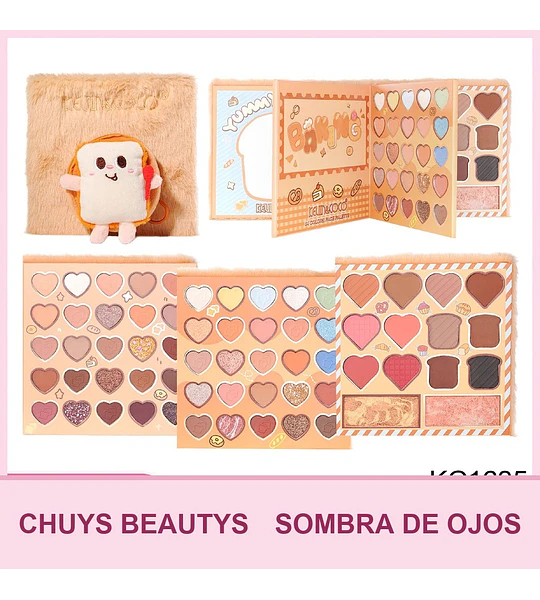 Paleta De Sombras Cloud Fairy Toast De 64 Colores