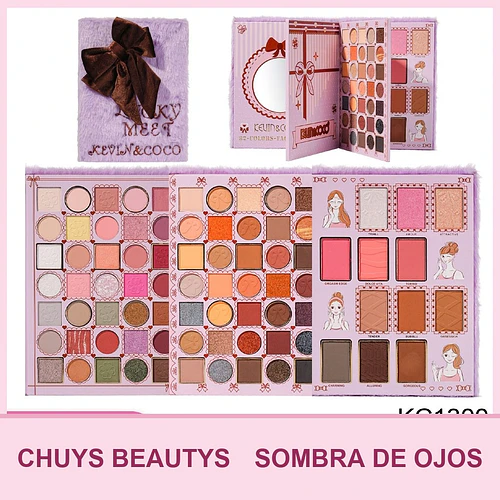 Paleta De Sombras Fluffy Ribbon De 82 Colores - Chuys Beautys | Chuy's Beautys