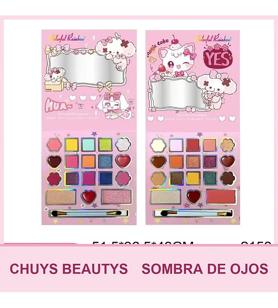 Paletas De Sombras Para Niñas De 18 Colores 2150