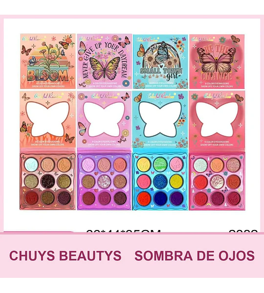 Paletas De Sombras De 9 Colores 2082