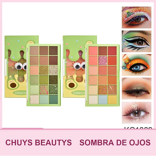 Paleta De Sombras Cute Palta De 18 Colores - Chuys Beautys | Chuy's Beautys