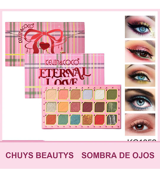 Paleta De Sombras Eternal Love De 18 Colores