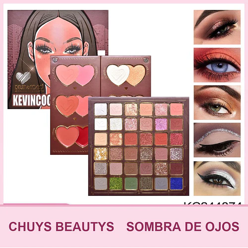Paleta de Sombras Caramel Girl de 48 colores - Chuys Beautys | Chuy's Beautys