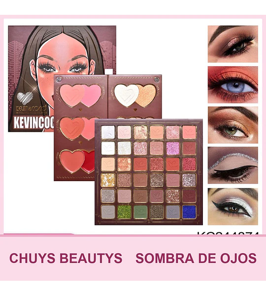 Paleta de Sombras Caramel Girl de 48 colores