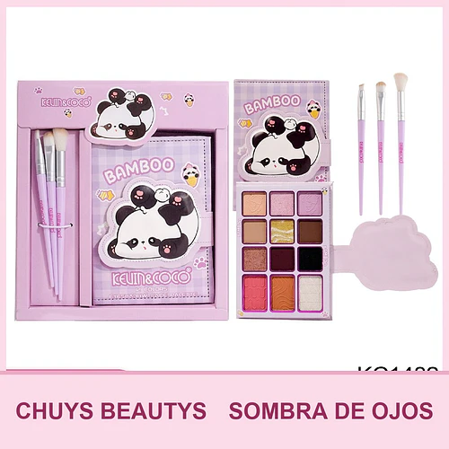Set De Maquillaje Con Sombra de 12 Colores + Brochas - Chuys Beautys | Chuy's Beautys