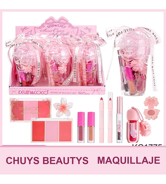 Set de Maquillaje Sweet Cream Soft Light de 6pcs
