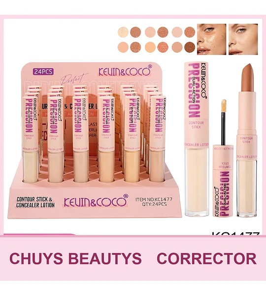 Corrector Y Contorno De Doble Punta Precicion