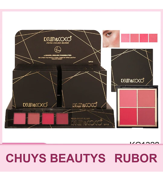 Paleta De 4 Rubores KC1328