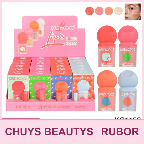 Rubores Liquidos (4 tonos) KC1156 - Chuys Beautys | Chuy's Beautys