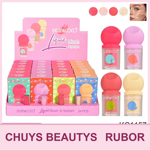 Rubores Liquidos (4 tonos) KC1157 - Chuys Beautys | Chuy's Beautys
